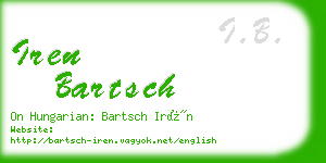 iren bartsch business card